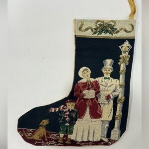 Vintage Tapestry Christmas Stocking